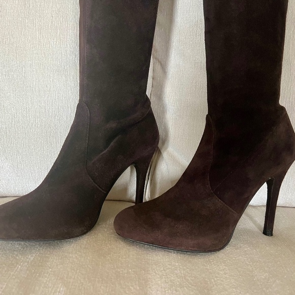 Stuart Weitzman 110 mm stiletto suede boot - Picture 2 of 12